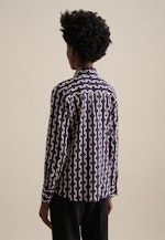 Plain weave Shirt Blouse in Purple |  Seidensticker Onlineshop