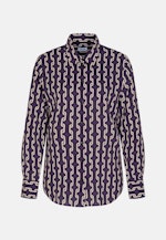 Plain weave Shirt Blouse in Purple |  Seidensticker Onlineshop