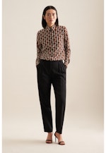 Plain weave Shirt Blouse in Brown |  Seidensticker Onlineshop