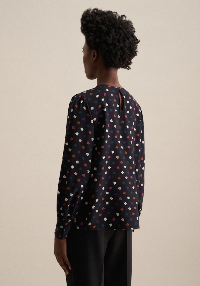 Shirtbluse Druck in Schwarz | Seidensticker Onlineshop