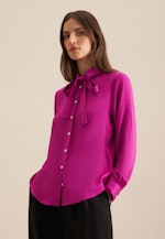 Plain weave Shirt Blouse in Purple |  Seidensticker Onlineshop