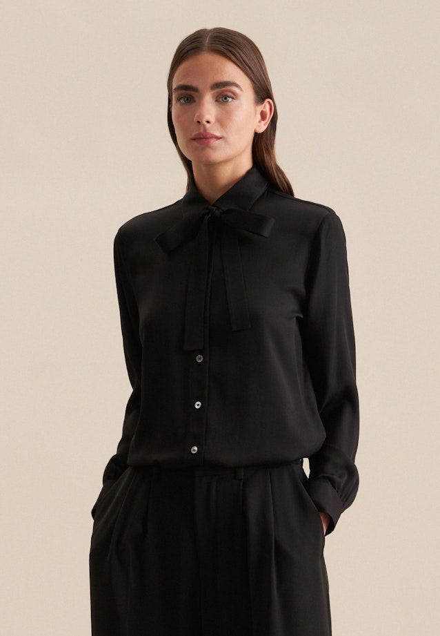 Shirt Blouse Uni in Black |  Seidensticker Onlineshop