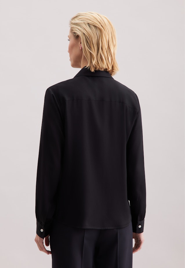 Hemdbluse Uni in Schwarz |  Seidensticker Onlineshop
