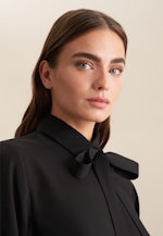 Plain weave Shirt Blouse in Black |  Seidensticker Onlineshop