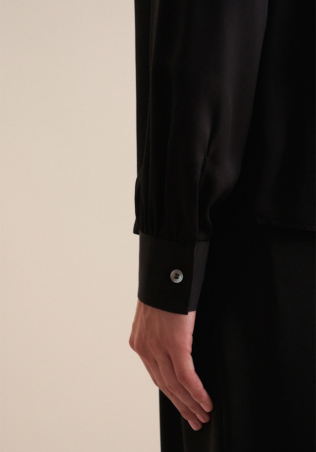 Shirt Blouse Uni in Black | Seidensticker Onlineshop