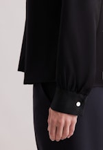 Shirt blouse Uni in Black |  Seidensticker Onlineshop