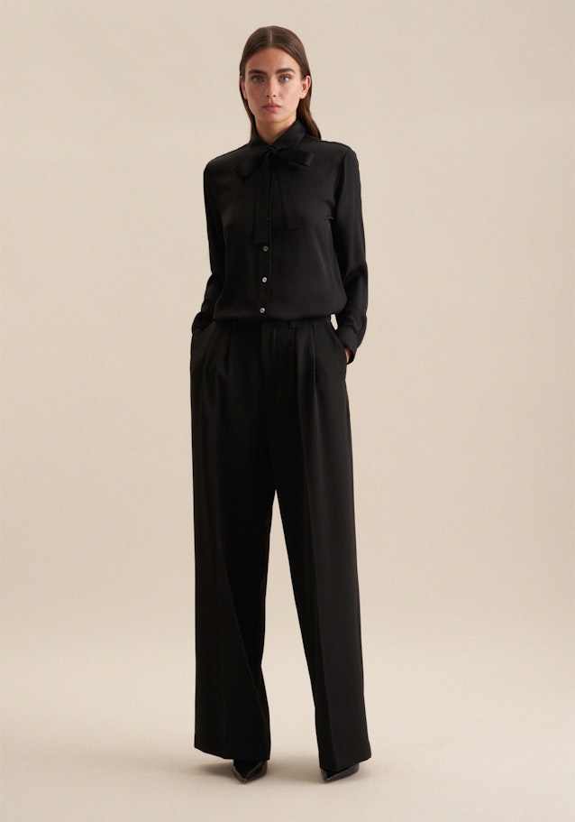 Shirt Blouse Uni in Black | Seidensticker Onlineshop