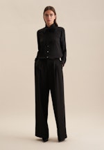 Shirt Blouse Uni in Black |  Seidensticker Onlineshop