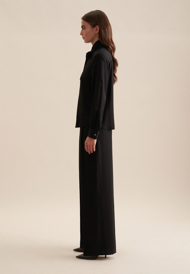 Shirt Blouse Uni in Black |  Seidensticker Onlineshop