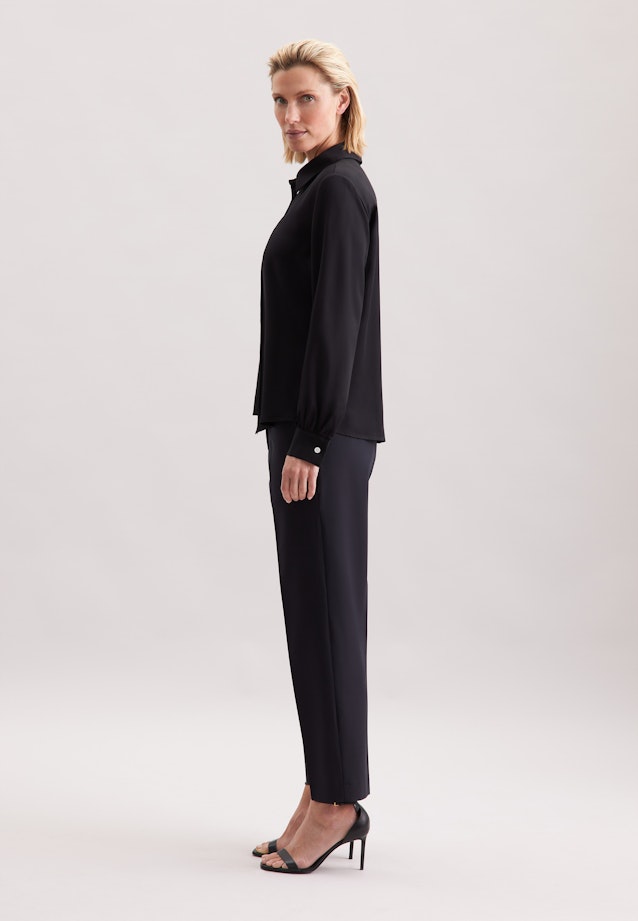 Shirt blouse Uni in Black |  Seidensticker Onlineshop