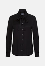 Plain weave Shirt Blouse in Black |  Seidensticker Onlineshop