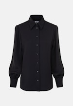 Long sleeve Crepe Shirt Blouse in Black |  Seidensticker Onlineshop