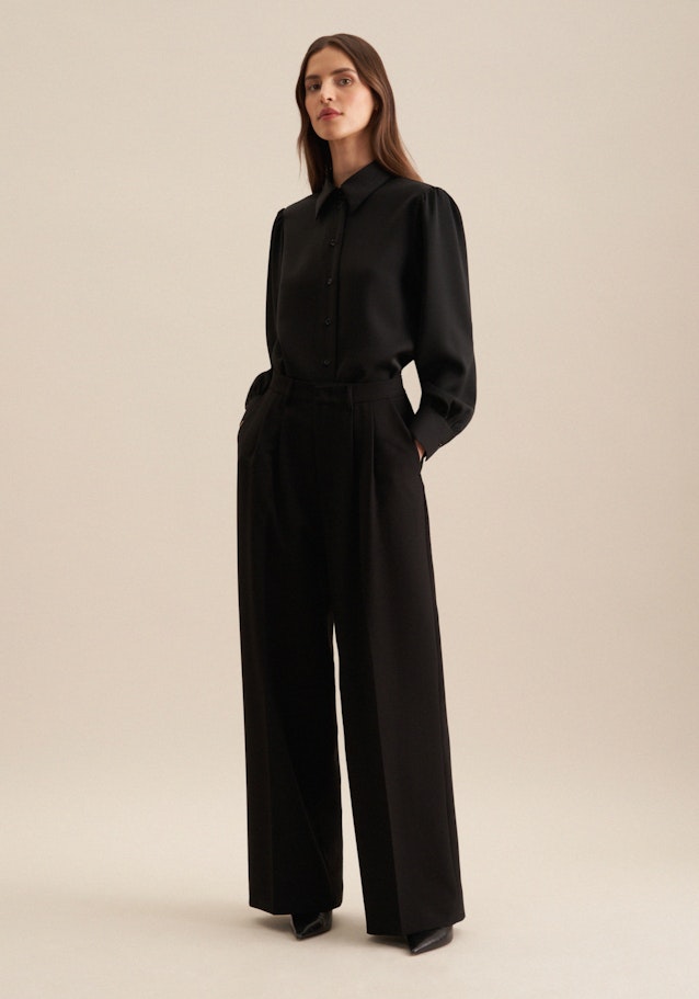 Regular Pantalons Uni in Noir | Seidensticker Onlineshop