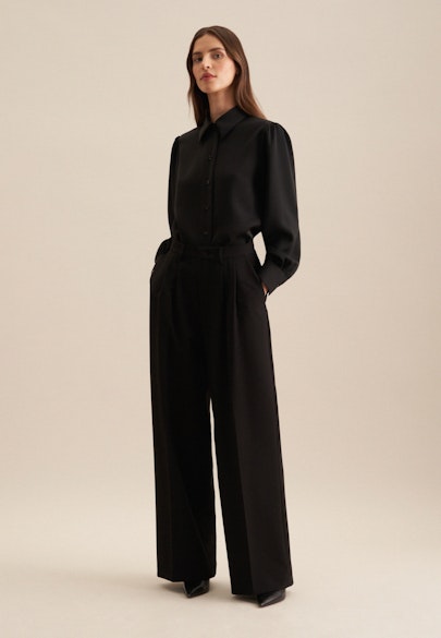 Regular Trousers Uni in Black |  Seidensticker Onlineshop