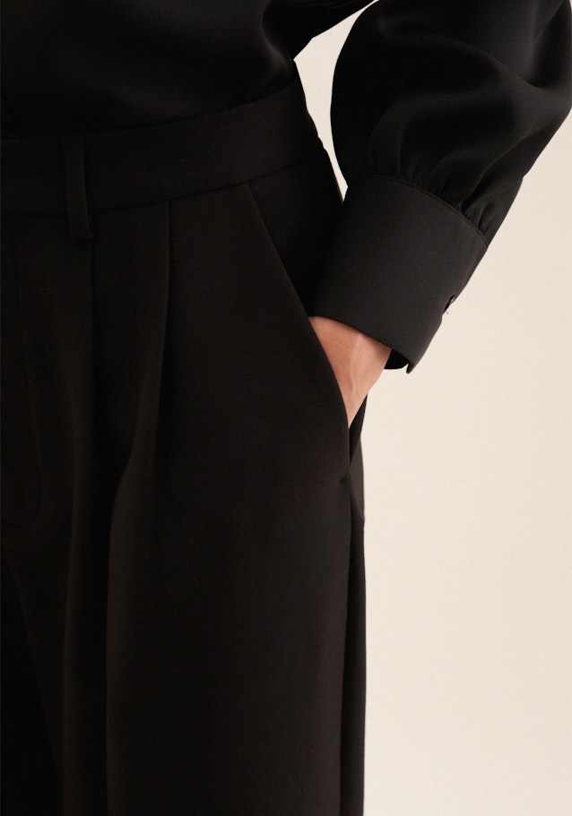 Regular Pantalons Uni in Noir | Seidensticker Onlineshop