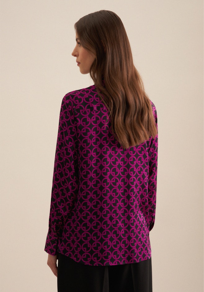 Hemdbluse Druck in Lila | Seidensticker Onlineshop