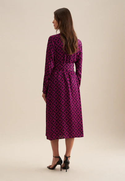 Kleid Druck in Lila |  Seidensticker Onlineshop