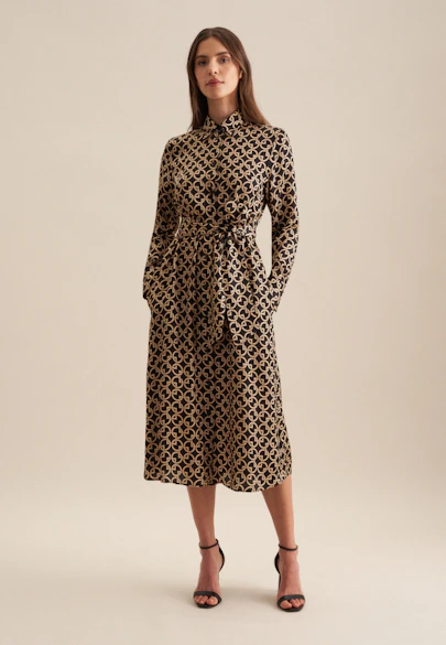 Dress Print in Ecru |  Seidensticker Onlineshop