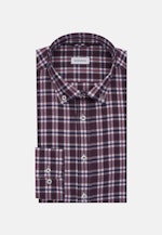 Flannel shirt in Slim with Button-Down-Collar in Purple |  Seidensticker Onlineshop