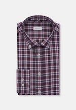 Slim Flannel shirt Check in Purple |  Seidensticker Onlineshop
