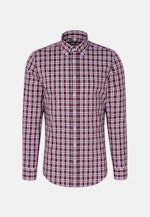 Slim Flannel shirt Check in Purple |  Seidensticker Onlineshop