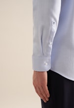 Non-iron Herringbone pattern Business Shirt in Regular with Kent-Collar in Light Blue |  Seidensticker Onlineshop