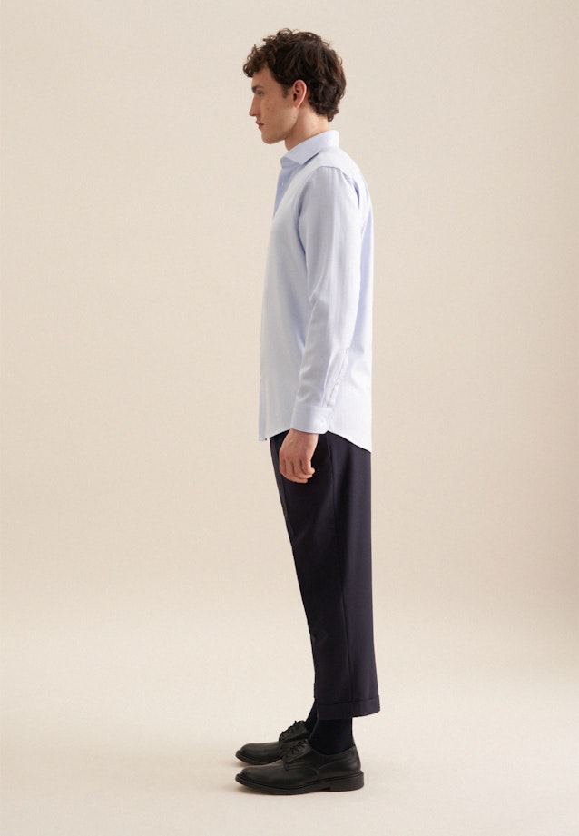 Regular Business Hemd Streifen in Hellblau |  Seidensticker Onlineshop