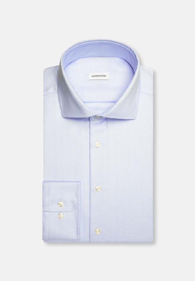 Regular Chemise d'affaires rayures dans Bleu Clair | Boutique en ligne Seidensticker