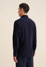 Casual overhemd in Slim with Kentkraag in Donkerblauw |  Seidensticker Onlineshop