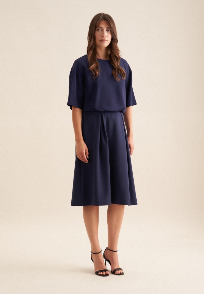 Jupe Uni dans Bleu Foncé | Boutique en ligne Seidensticker