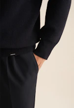 Crew Neck Pullover Uni in Dark Blue |  Seidensticker Onlineshop