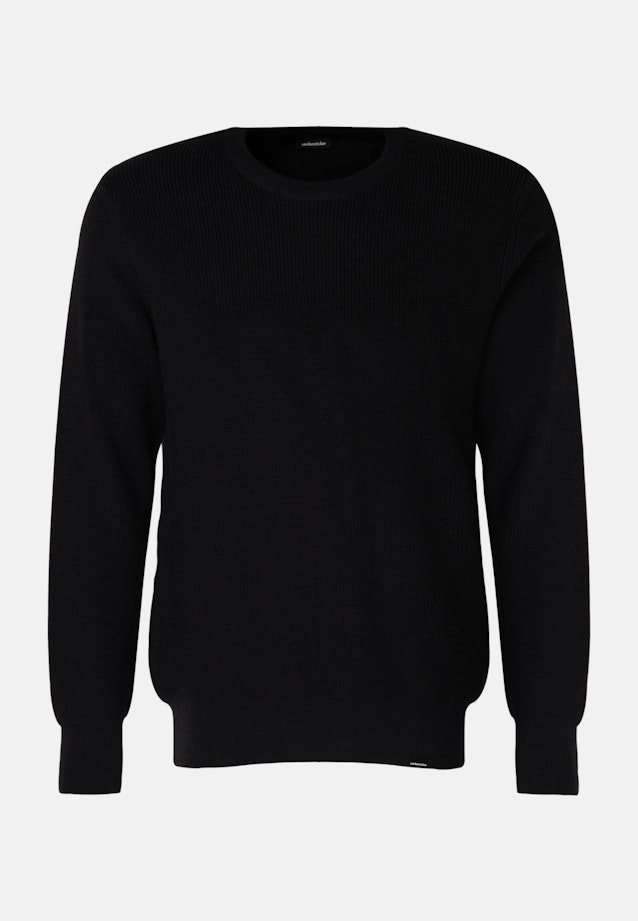 Rundhals Pullover Regular in Dunkelblau |  Seidensticker Onlineshop