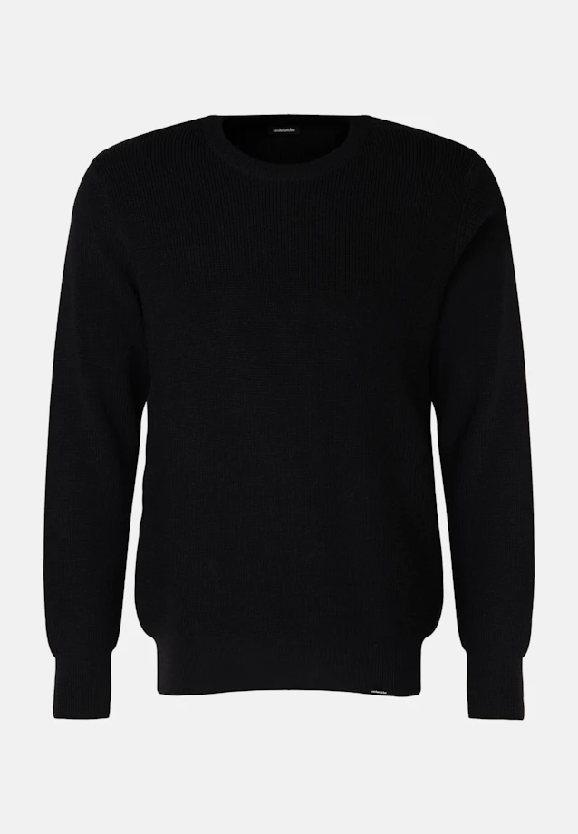 Crew Neck Pullover Uni in Dark Blue |  Seidensticker Onlineshop