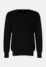 Crew Neck Pullover Uni in Dark Blue |  Seidensticker Onlineshop