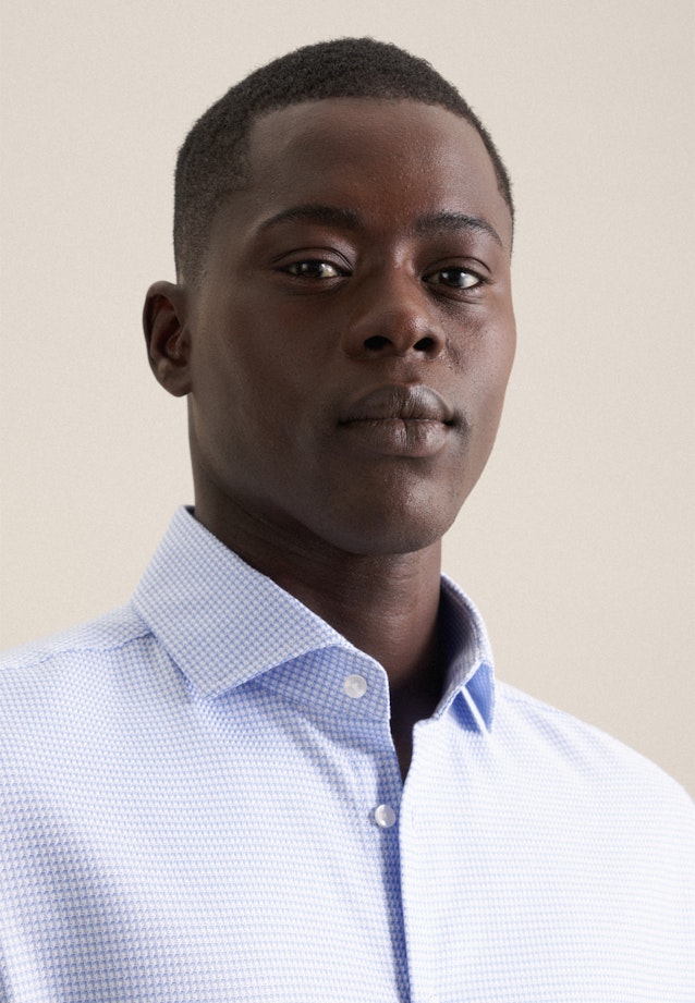 Shaped Business shirt Structure in Light Blue |  Seidensticker Onlineshop