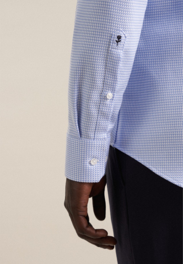 Shaped Business shirt Structure in Light Blue |  Seidensticker Onlineshop