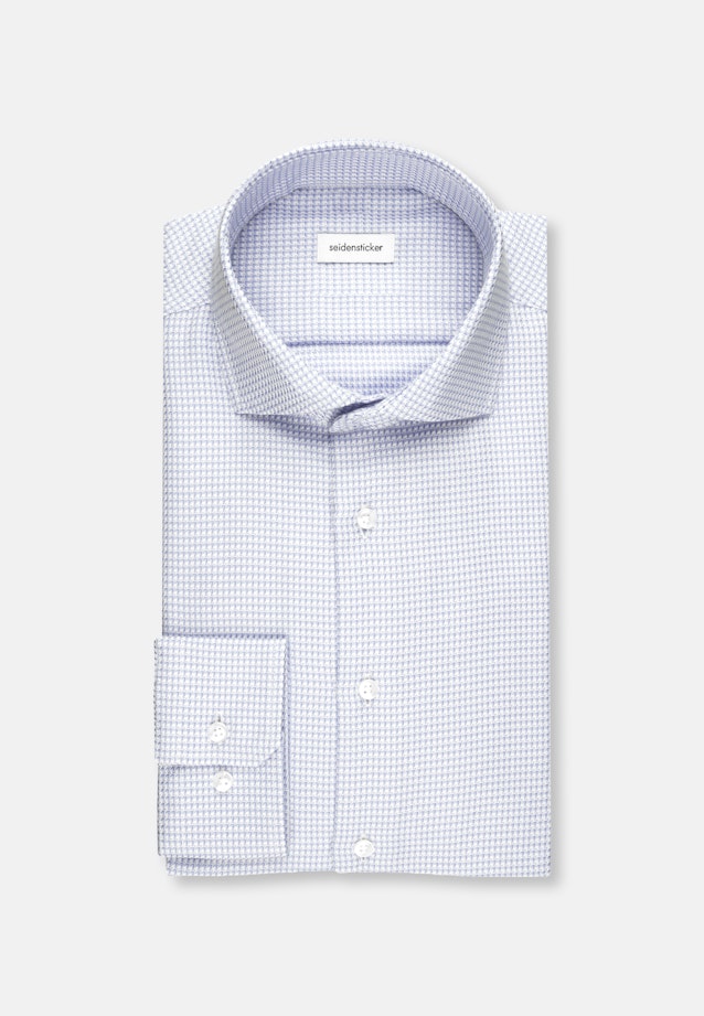 Shaped Business shirt Structure in Light Blue |  Seidensticker Onlineshop