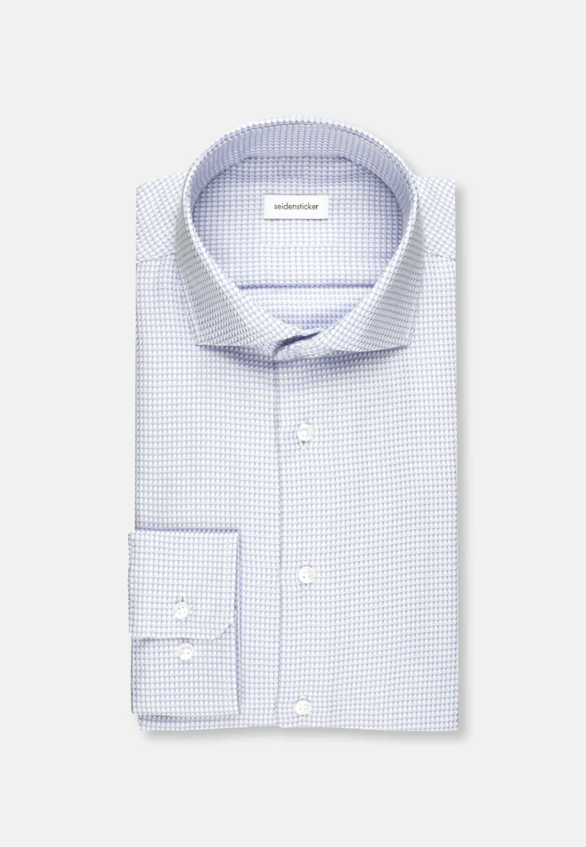 Shaped Business shirt Structure in Light Blue | Seidensticker online shop