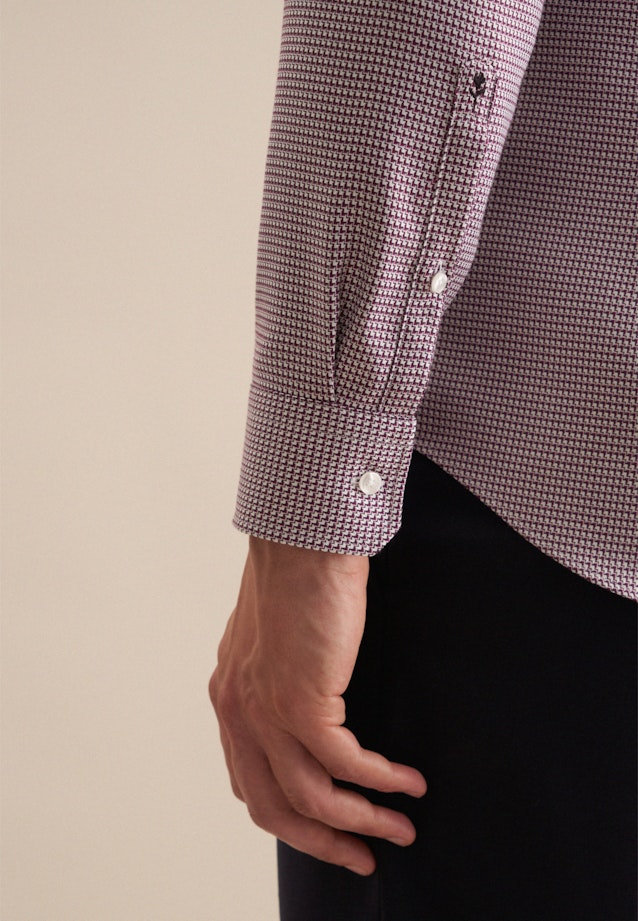 Shaped Business shirt Structure in Purple |  Seidensticker Onlineshop