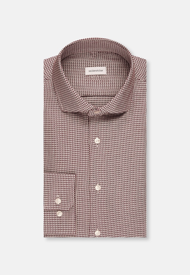 Shaped Business shirt Structure in Purple |  Seidensticker Onlineshop