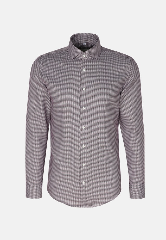 Shaped Business shirt Structure in Purple |  Seidensticker Onlineshop
