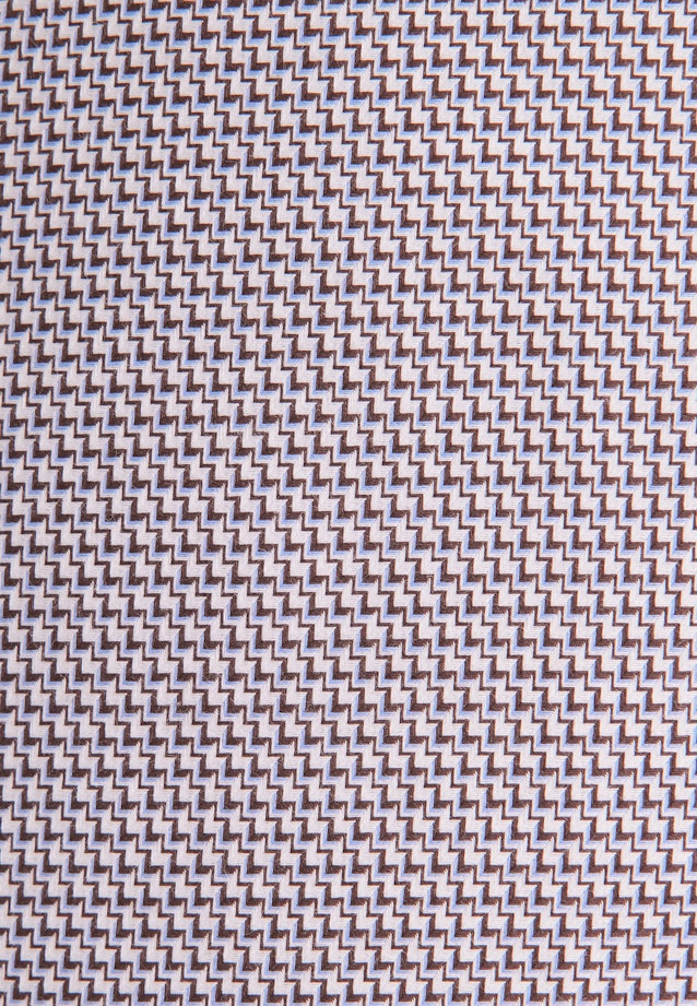 Shaped Business Hemd Struktur in Braun |  Seidensticker Onlineshop