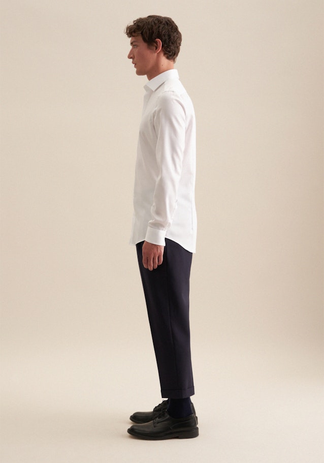Regular Chemise Business Uni in Blanc | Seidensticker Onlineshop