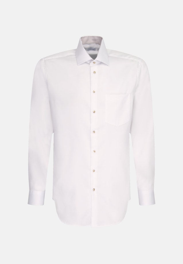 Seidensticker Bügelfreies Twill Business Hemd in Regular mit Kentkragen
