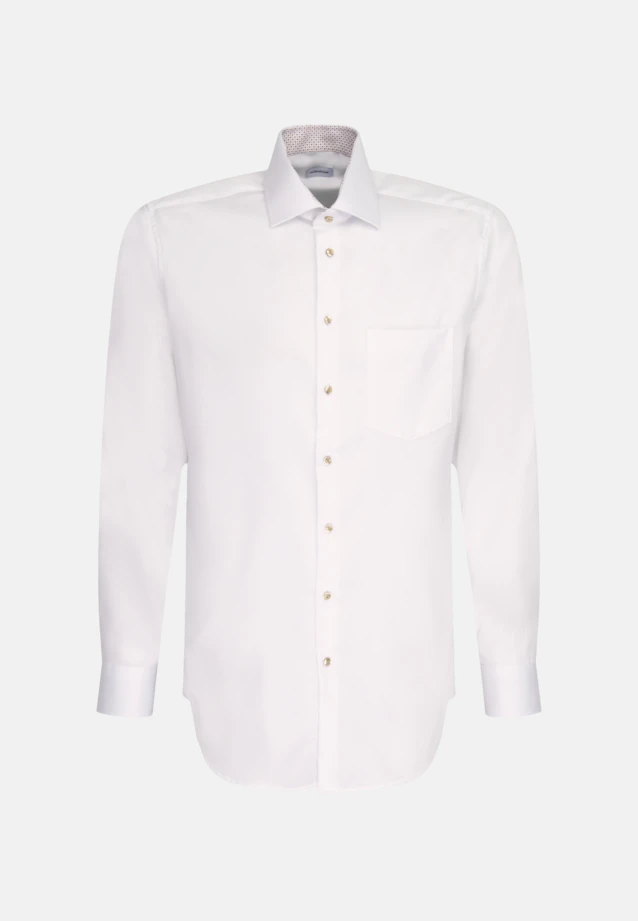 Regular Chemise d'affaires Uni in Blanc |  Seidensticker Onlineshop