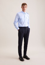 Regular Chemise de pilote Uni in Bleu Clair |  Seidensticker Onlineshop