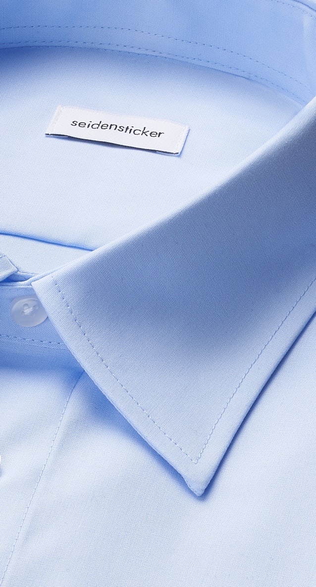 Regular Pilotenhemd Uni in Hellblau |  Seidensticker Onlineshop