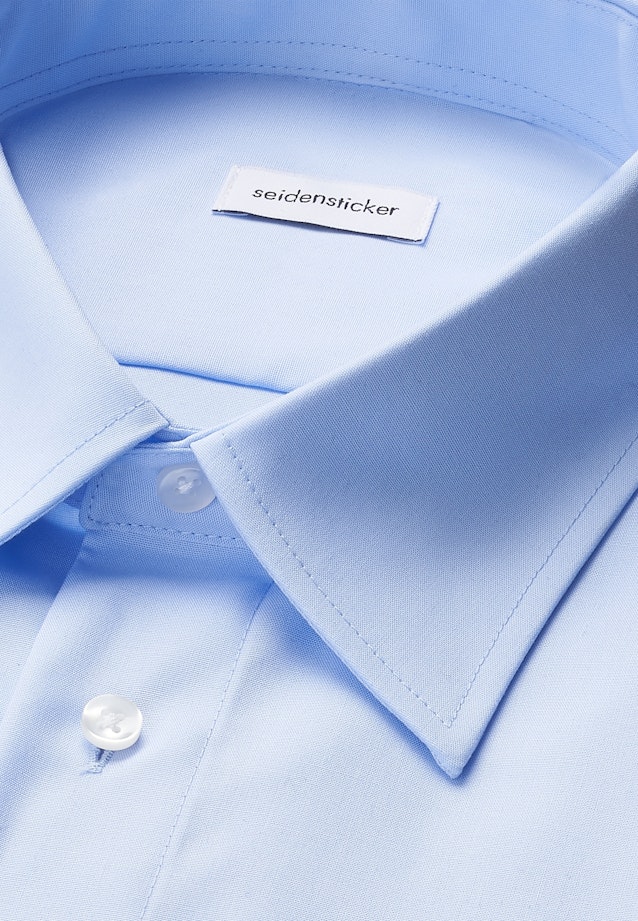 Regular Chemise de pilote Uni in Bleu Clair |  Seidensticker Onlineshop