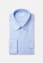 Regular Chemise de pilote Uni in Bleu Clair |  Seidensticker Onlineshop