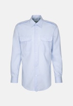 Regular Chemise de pilote Uni in Bleu Clair |  Seidensticker Onlineshop
